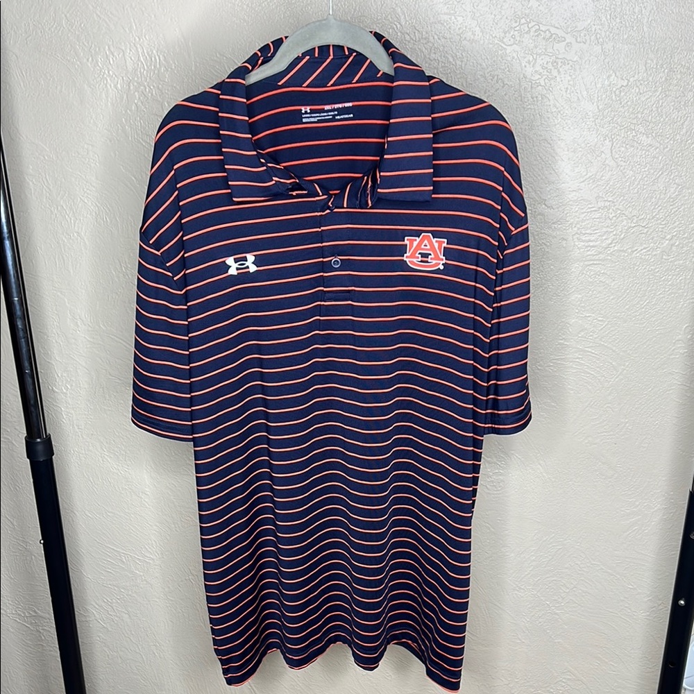 Under Armour Men's 2XL Auburn University Striped Polo